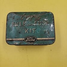 antique FORD Model # 18407 Emergency Bulb & Fuse KIT TIN ONLY USA picture