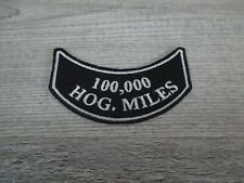 HARLEY DAVIDSON OWNERS GROUP HOG 100,000 MILES JACKET VEST PATCH picture