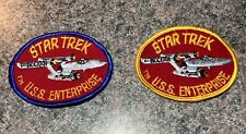 Two Vintage Star Trek USS Enterprise Patches picture