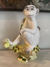 HOLLYWOOD REGENCY Italian Ceramic Monkey DRAPER picture