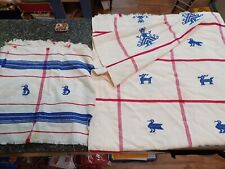 1960s Guatemala Tablecloth Central American Textile Fabric Cotton 78