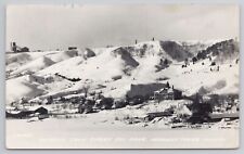 RPPC Michigan Tech Ripley Ski Area Copper Country MI 1950s Real Photo Postcard picture