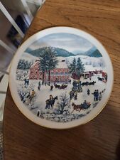 Vintage Ridgewood Grandma Moses Christmas Edition 1975 Collector Plate picture