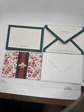 Authentic Gucci Special Edition Stationary Cards Gift 10 Cards/Envelopes picture