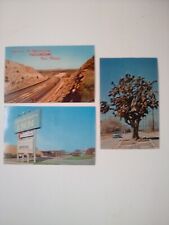 3 Vintage postcards, 1967-'68. California, Illinois & New Mexico picture