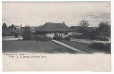 Wellesley, Massachusetts, Vintage Postcard View of The R. R. Station, 1905 picture