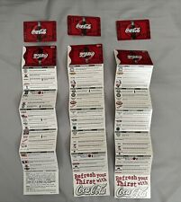 1998 Coca-Cola “The Card” Discount Card Mastercard SET OF 3 picture