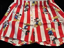 Vtg Hanes Mickey Mouse Disney Boxers Red & White Made In USA Sz M (34-36) NWOT picture
