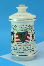 Vintage American Sons of St. Patrick 1776-1976 BICENTENNIAL Porcelain Decanter. picture