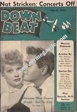 LUCILLE BALL AND DESI ARNAZ DOWN BEAT MAGAZINE -  MAY 6, 1953 picture