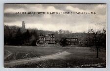 Paterson NJ-New Jersey, Garret Rock Tower & Lambert Castle, Vintage Postcard picture