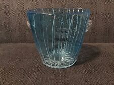 Art Glass Venini For Disaronno Murano Fine Venetian Handblown Blue Ice Bucket  picture