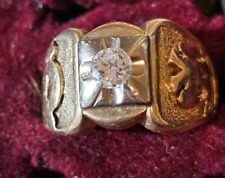 1966 Masonic Ring/11 grams 14K gold/.41 K Round Brilliant VS2 G Diamond/size 8 picture