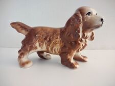 Vintage Porcelain Cocker Spaniel Dog Figurine 1950's Morton Pottery picture