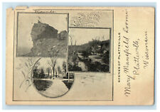1906 Mounds, Scenes of Platteville Wisconsin WI Antique Posted PMC Postcard picture
