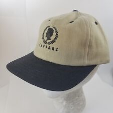 Vintage Caesars Palace Hat Cap Leather Strapback 80's 90s Las Vegas picture