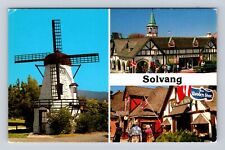 Solvang CA-California, General Greetings, Points of Interest, Vintage Postcard picture
