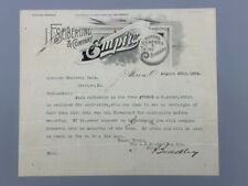 1894 Seiberling Co EMPIRE MOWERS Letter FARM Advertising AKRON Ohio picture
