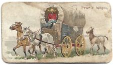 DUKE'S CIGARETTE CARDS - 1888 - 50 VEHICLES OF THE WORLD - PRARIE WAGON picture