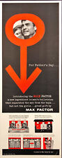 1961 Max Factor Male Factor Print Ad Father's Day Separate the Men from the Boys picture