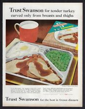 1962 SWANSON TV DINNER Print Ad 