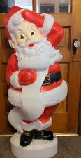 Santa Blow Mold Checking Naughty/Nice List 46”  picture