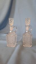 Antique crystal glass decanters with stopper for liquor/other - excellent shape picture