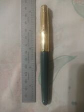 Parker 51 Full Size Aeromatic Grey Resin 14k Gold Medium Nib Fountain Pen#11 picture
