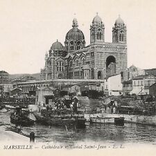 France Marseille Cathedral View Vintage Postcard (POS212-) picture