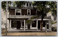 1915  Simsbury  Connecticut A. E. Lathrop  Drug Store  Post Office  Postcard picture