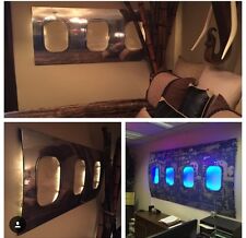 Airplane Window fuselage art With Lights picture