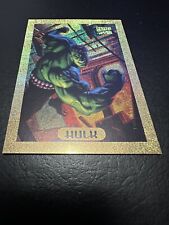 1994 Marvel Masterpieces HULK GOLD HOLOFOIL INSERT CARD, #4 - NM - Fleer picture