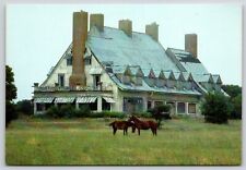 Postcard NC Corolla The Whalehead Club Private Hunting Lodge Horses picture