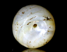Magnificent Indus Valley Ancient Banded Agate Bead Stripes- Huge, 16 mm picture
