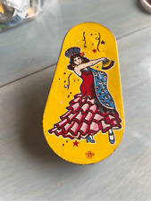Vintage 1950’s Tin Litho, US Metal Toy Co. Noise Maker’ Colorful Flamenco Dancer picture