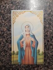 Vintage Blessed Are They That Mourn Virgin Mary Funeral Holy Card 1968 picture