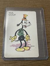 1935 WHITMAN WALT DISNEY PRODUCTIONS 🎥 GOOFY CARD GAME PLAYING CARD picture