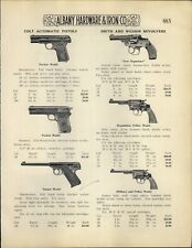 1923 PAPER AD Colt Automatic Pistol Smith Wesson Revolver Iver Johnson Target picture
