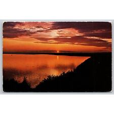 Postcard Canada Quebec Havre St. Pierre Sunset picture