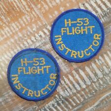 Vintage H-53 Flight Instructor Patches Pair USAF picture