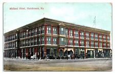 1909 Midland Hotel, Hutchinson, KS Postcard *6A8 picture
