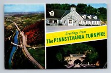 Greeting Pennsylvania Turnpike Juniata River Kittatinny Mt. Tunnel View Postcard picture