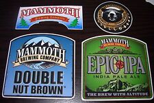MAMMOTH BREWING COMPANY 4 STICKER PACK LOT decal craft beer brewing brewery picture