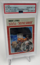 ROBERT O'NEILL PSA AUTO Card SEAL TEAM SIX Osama TWIN TOWERS SP/911 GEM MINT 10 picture