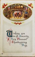 THANKSGIVING PC. C.1912 (A63)~”A PLEASANT THANKSGIVING DAY” picture