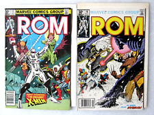 LOT OF 2 ROM #17 #18 MARVEL COMICS 1981 BRONZE AGE - X-MEN - BAGGED & BOARDED picture
