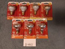 7 New Old Stock ACE 40W Accent FloodLights Intermediate Base R14 Bulbs picture