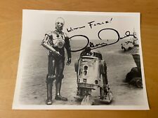 Star Wars C3P0 R2D2 Print Signed Anthony Daniels With Force picture