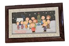 Charlie Brown Merry Christmas Music Box Bradford Exchange  A0139 Fur Eilse Lock picture