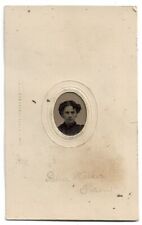 GEM Size  Tintype Photograph Younger Gray's Galleries Bloomington ILL picture